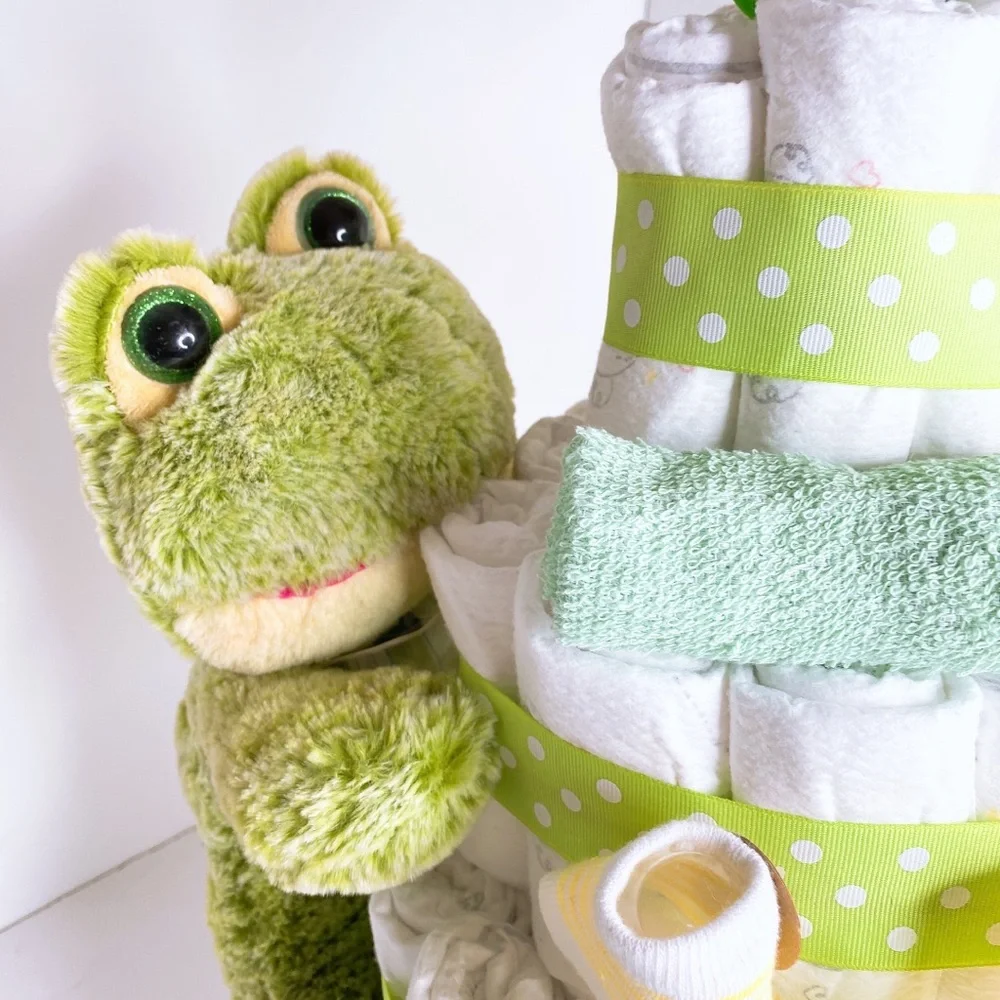Frog Diaper Cake